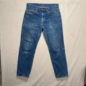 Vtg 1987 Levis 505 Made in USA Jeans 33x31 Med Dark Knoxville Plant Factory 532